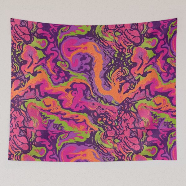 Item preview, Vibrant Psychedelic Liquid Swirl Abstract Art designed and sold by Siriusvibes.
