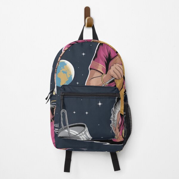 Item preview, Indian Nani Space Poster — Desi Gift, South Asian Art, Grandmother Gift Tote Bag designed and sold by TheFlamedArts.
