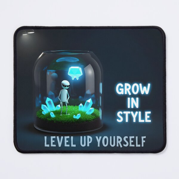 Item preview, Grow in Style — Level Up Yourself | Glass Dome Growth Illustration designed and sold by Creative-RE.
