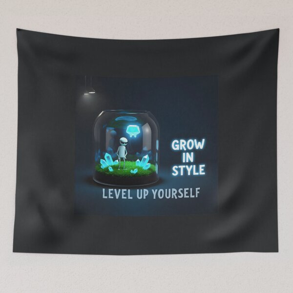 Item preview, Grow in Style — Level Up Yourself | Glass Dome Growth Illustration designed and sold by Creative-RE.