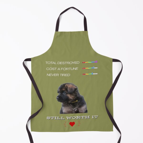 Item preview, German Shepherd Puppy – Total Destroyer, Cost a Fortune, Never Tired, Still Worth It | Funny Dog Design designed and sold by InkWaveX.