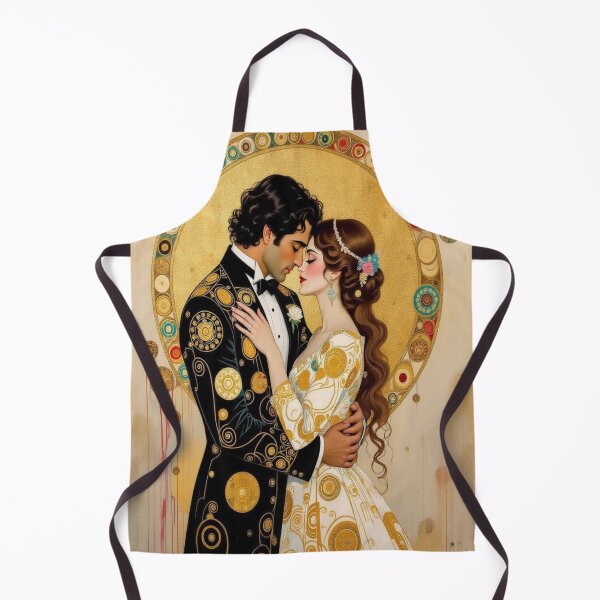 Item preview, Romantic Klimt elegance in a modern Art Nouveau style with golden patterns and timeless harmony designed and sold by FotoworldEdel.