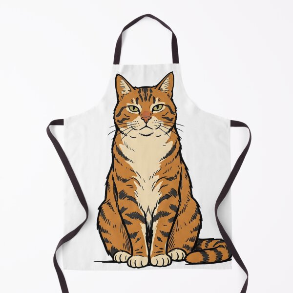 Item preview, Cute Ginger Tabby Cat - Minimalist Aesthetic Illustration designed and sold by DigitalGremlin.