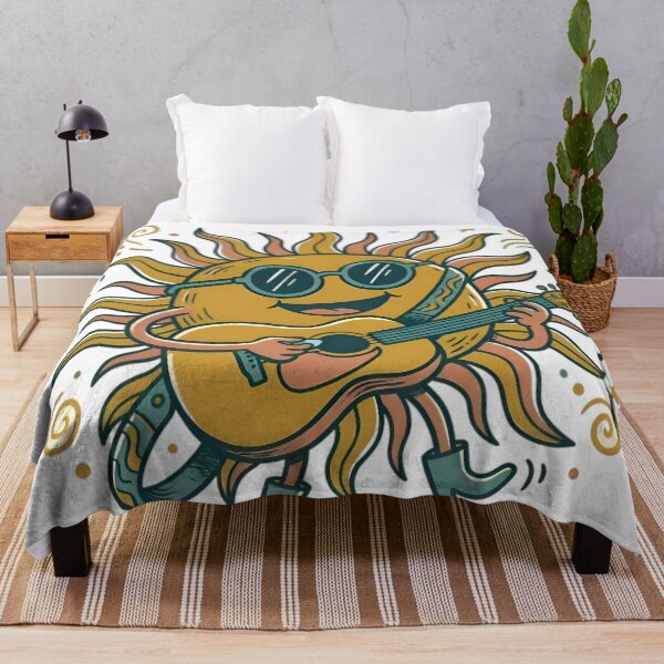 Item preview, Groovy Retro Sun - Playing Acoustic Guitar with Sunglasses designed and sold by AlanyaArtX.
