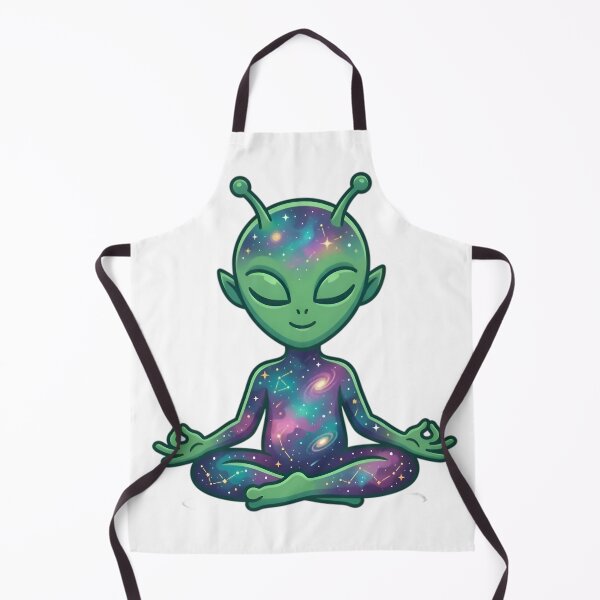 Item preview, Cosmic Zen Alien - Meditating Galaxy Yogi Yoga Art designed and sold by AlanyaArtX.