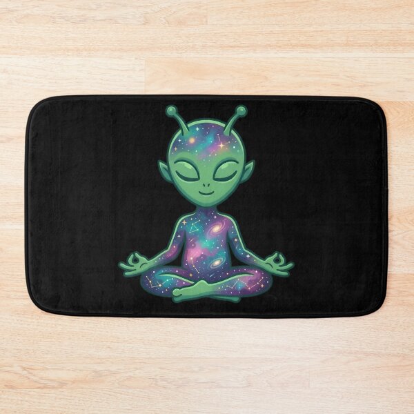 Item preview, Cosmic Zen Alien - Meditating Galaxy Yogi Yoga Art designed and sold by AlanyaArtX.