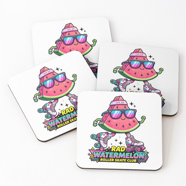 Item preview, Rad Watermelon Roller Skate Club - Retro Summer Vibes designed and sold by AlanyaArtX.