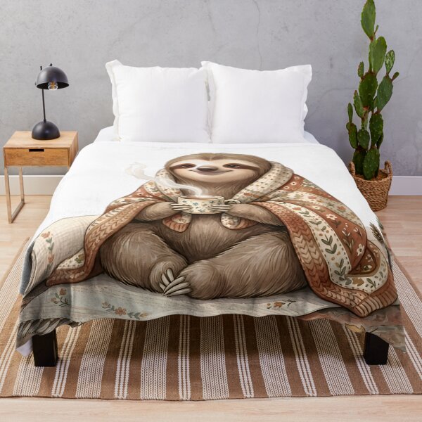Item preview, Self Care Sloth - Relax and Recharge Mental Health Art designed and sold by AlanyaArtX.