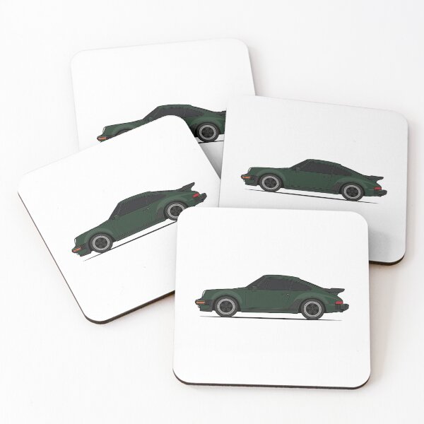 Item preview, Retro P 930 Turbo Side View - Oak Green Metallic designed and sold by VenZolic.