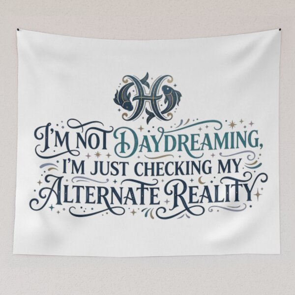 Item preview, Funny Pisces Quote - I'm Not Daydreaming Alternate Reality designed and sold by AlanyaArtX.