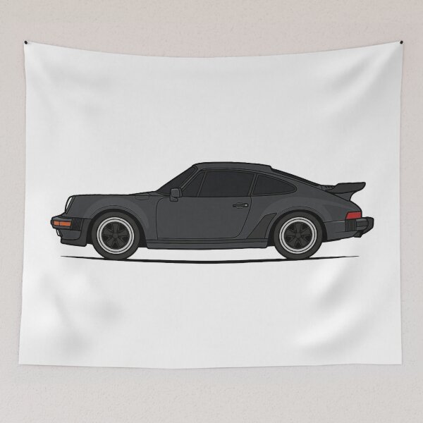 Item preview, Retro P 930 Turbo Side View - Slate Grey designed and sold by VenZolic.