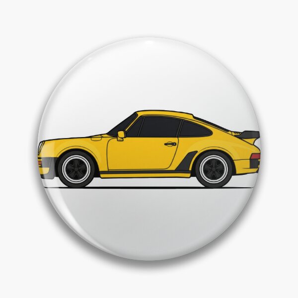 Item preview, Retro P 930 Turbo Side View - Speed Yellow designed and sold by VenZolic.