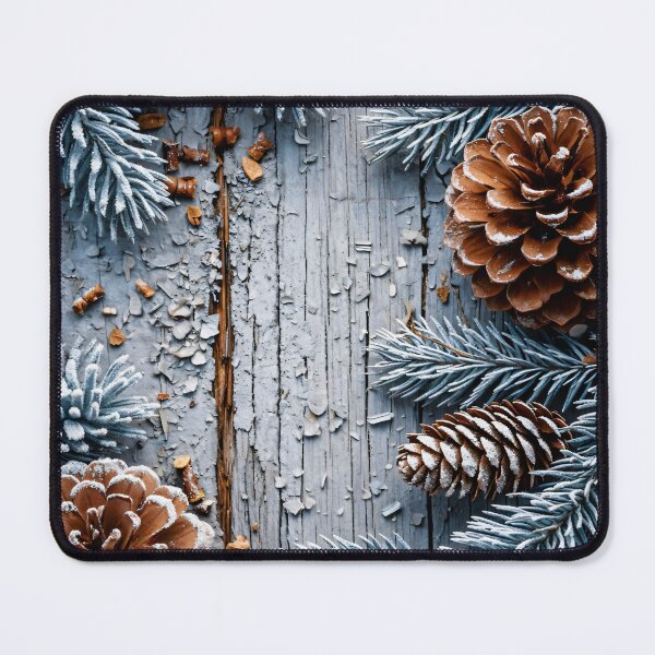 Item preview, Rustic Winter Pinecone Christmas Background designed and sold by Kaleidoscope Print.
