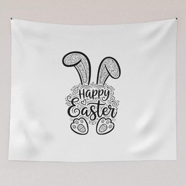 Item preview, Cute Happy Easter Bunny designed and sold by Thread&Fable.