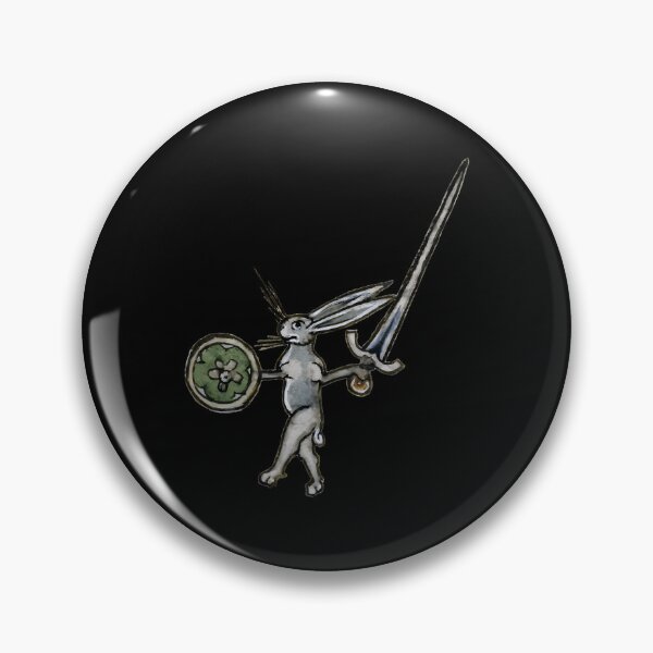 Item preview, Medieval Marginalia Warrior Bunny With Shield designed and sold by gewgacruccl43.