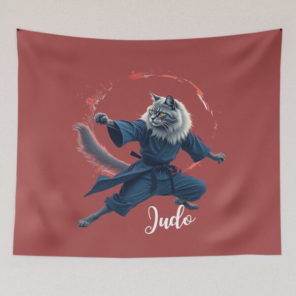 Item preview, Cat Judo Throw Silhouette Graphic Tee, Minimalist Judo Design Judo Shirt With Typography Quote, Gift Idea For Judoka And Frends Gifts T-shirt  designed and sold by MalwasBasket.