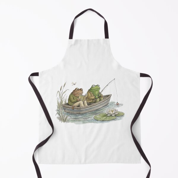 Item preview, Vintage Frog and Toad Fishing Reading Boat designed and sold by MotivaChic.