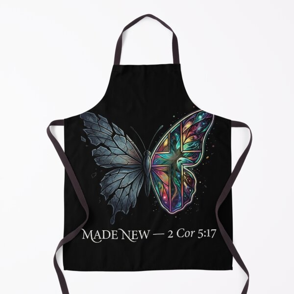 Item preview, Made New Butterfly Cross Transformation Christian T-Shirt designed and sold by SayIt-Wear.
