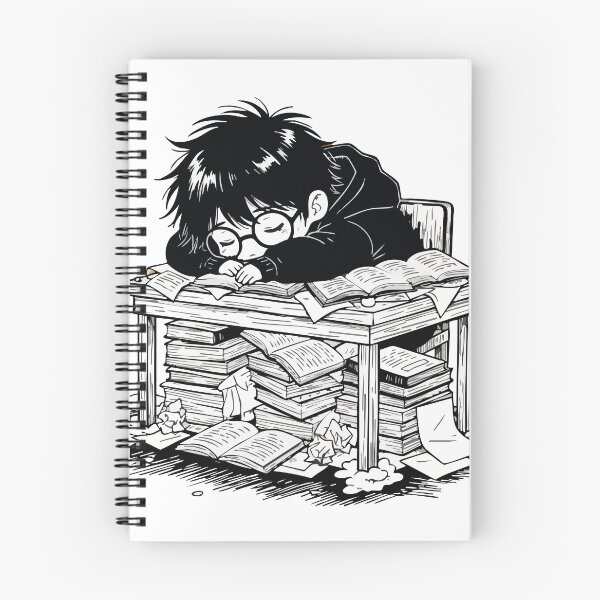 Item preview, Exhausted Student, Sleep, Desk, Books designed and sold by PixelStudioBe.