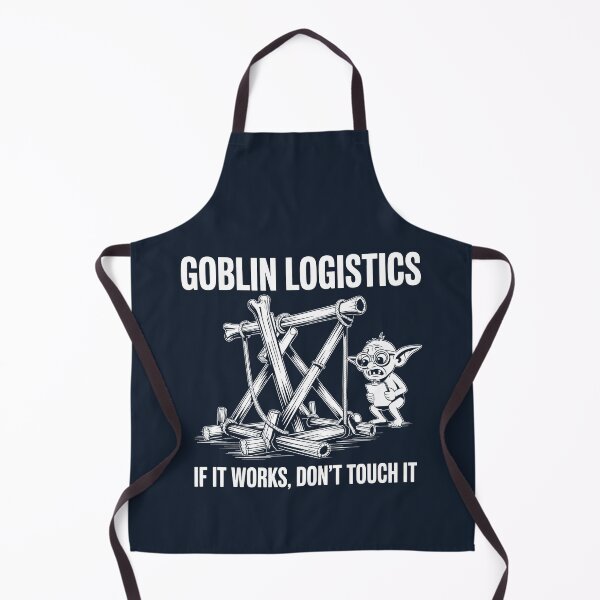 Item preview, Goblin Logistics Fantasy Humor and Goblin Engineering designed and sold by SplashTastic.