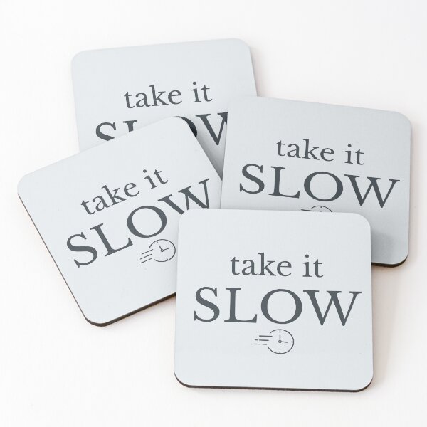 Item preview, Take It Slow Minimalist Clock Design Calm Quote Shirt designed and sold by Minimalist Typography.