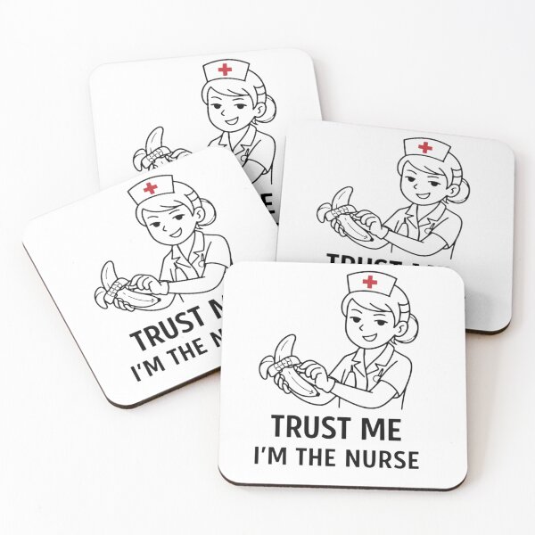 Item preview, Trust Me I’m The Nurse – Funny Nurse Humor Minimal Shirt designed and sold by CosmicSplendor.