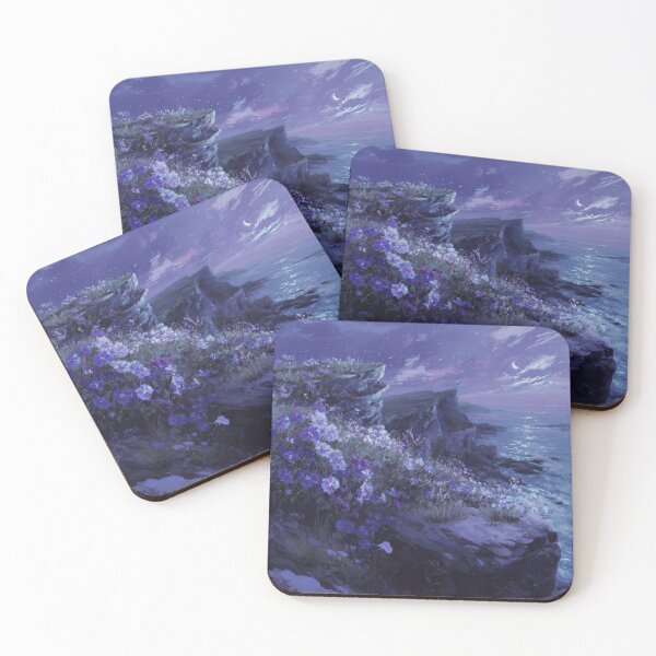 Item preview, Purple Flowers Cliffside View designed and sold by DefNoiz.