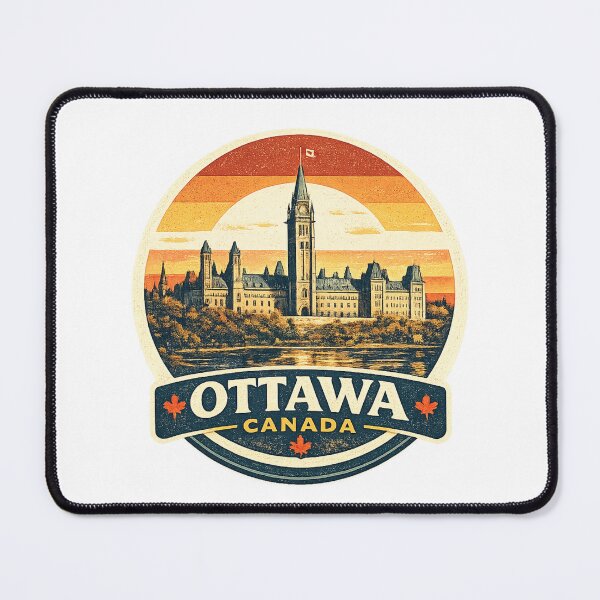 Item preview, Ottawa Canada Vintage Skyline T-Shirt – Parliament Hill Retro Sunset Travel Graphic designed and sold by Globalcitytees.