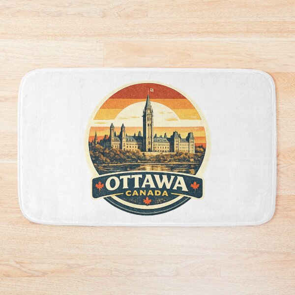 Item preview, Ottawa Canada Vintage Skyline T-Shirt – Parliament Hill Retro Sunset Travel Graphic designed and sold by Globalcitytees.