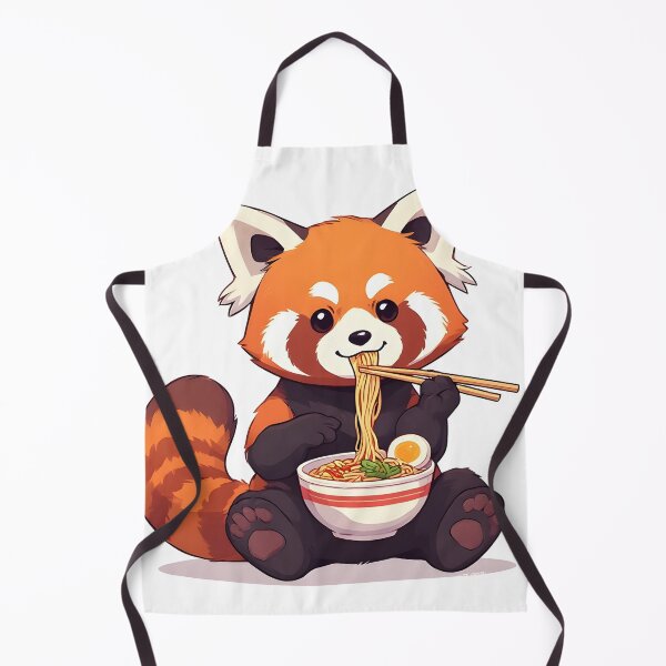 Item preview, Cute Red Panda Eating Ramen Funny Kawaii Food Design designed and sold by Karolina’s Cozy Creations.