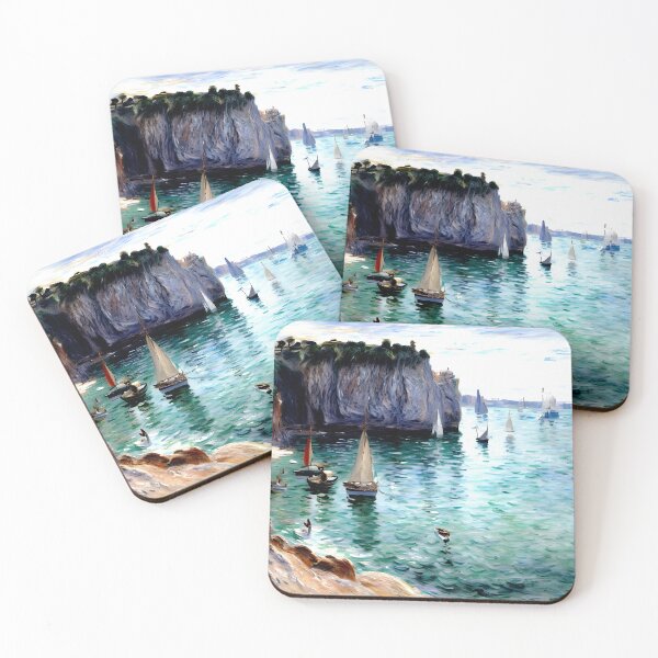 Item preview, Étretat, The Aval Door: Fishing Boats Leaving the Harbour designed and sold by artdesignsnow.