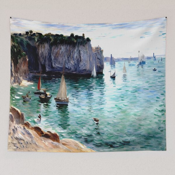 Item preview, Étretat, The Aval Door: Fishing Boats Leaving the Harbour designed and sold by artdesignsnow.