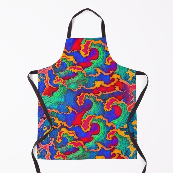 Item preview, Oceanic Psychedelic Waves Abstract designed and sold by Siriusvibes.