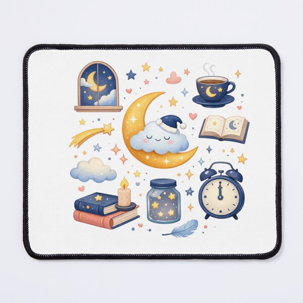 Item preview, Midnight Thoughts Aesthetic Cute Moon Night Design designed and sold by Sanika arts .