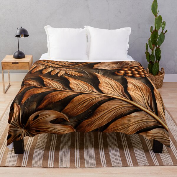 Item preview, Luxury Copper Botanical Wall Art designed and sold by Kaleidoscope Print.