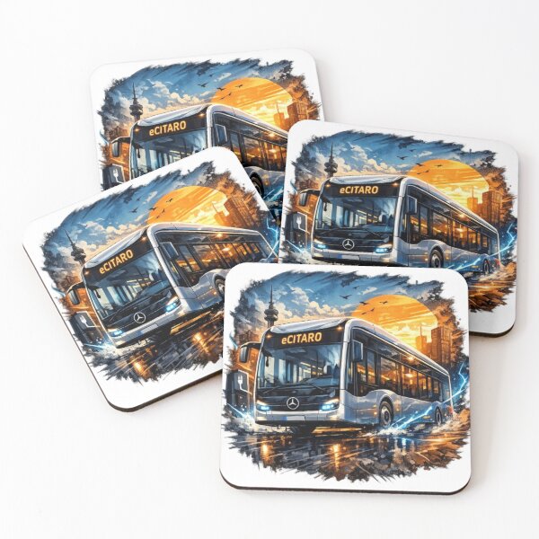 Item preview, Electric Bus at Sunset – Futuristic City Bus T-Shirt | Urban Driver Style designed and sold by Busdriverstore.