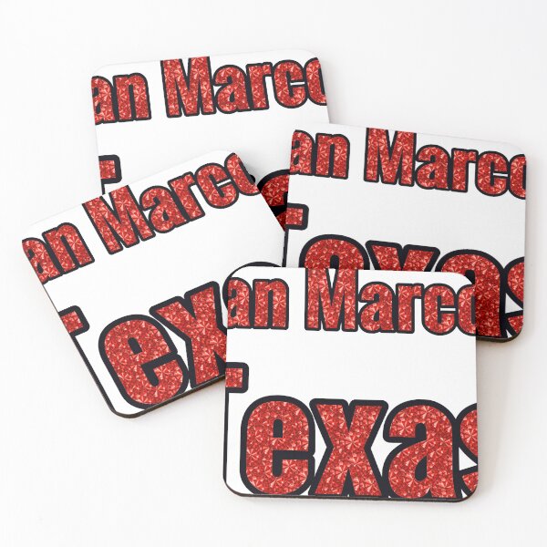Item preview, San Marcos Texas City Name With Red Rhinestone designed and sold by TheIconSmith.