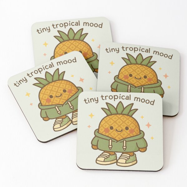 Artikelvorschau, Tiny Tropical Mood – Niedlicher Ananas-Hoodie entworfen und verkauft von Aloloco.