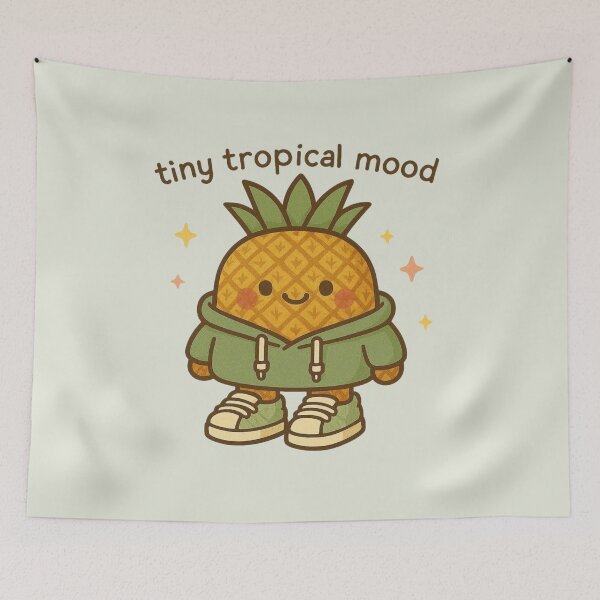Item preview, Tiny Tropical Mood – Cute Pineapple Hoodie designed and sold by Aloloco.