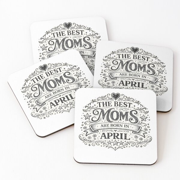Item preview, The Best Moms Are Born In April – April Birthday Mom Gift Vintage Typography designed and sold by Szapeee.