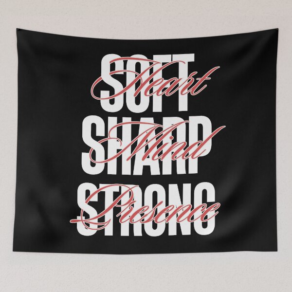 Item preview, Feminine Empowerment – Bold Black & Red Statement Typography designed and sold by Magic Love Art Print.