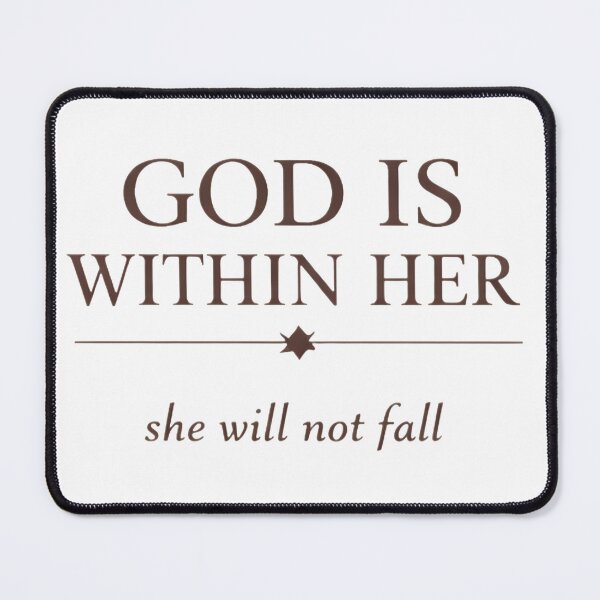 Item preview, God Is Within Her Soft Minimalist Christian Quote Gift for Women designed and sold by lindalifepeace.