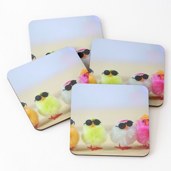 Item preview, Colorful chicks with sunglasses - cheerful Easter motif designed and sold by Isar1.