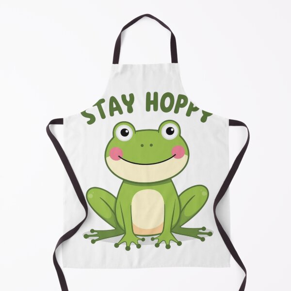 Item preview, Stay Hoppy – Cute Smiling Frog Illustration designed and sold by catcurio.