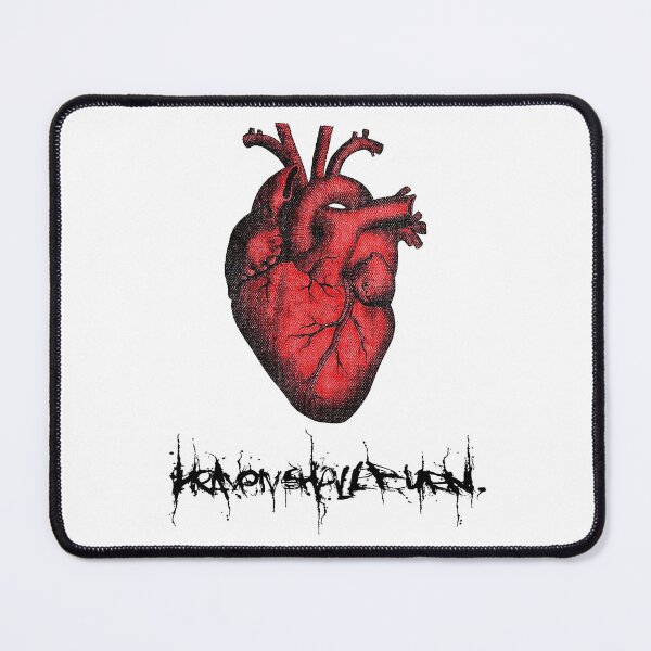 Item preview, the heart heaven shall burn decal black designed and sold by hutkamadi.