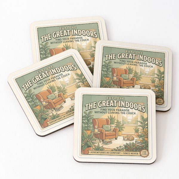 Item preview, The Great Indoors: Vintage National Park Style Sticker designed and sold by Jaideep Walia.