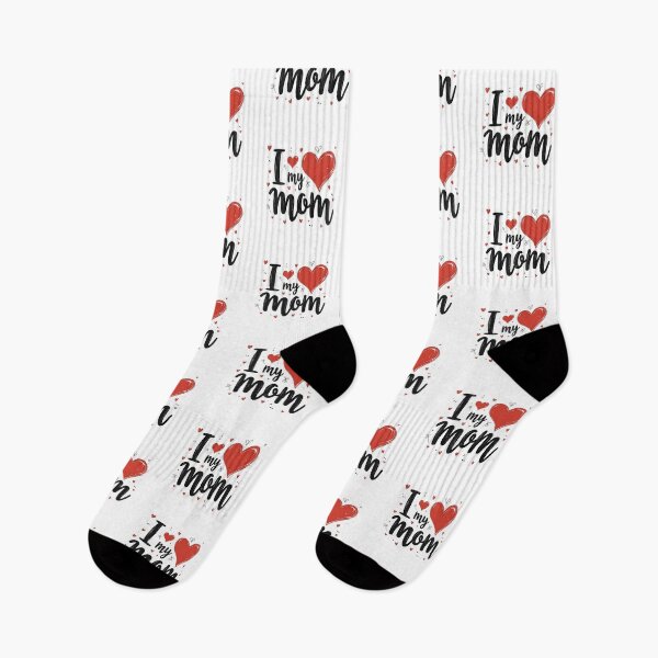 Item preview, I Love My Mom Red Hearts designed and sold by OneLook.