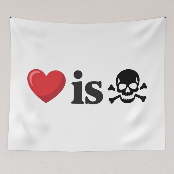 Item preview, Love is Poison Skull Rebus designed and sold by LoveIsPoison.