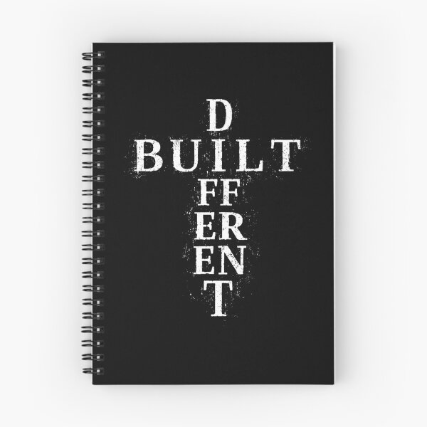 Item preview, Built Different Christian Cross Typography Design designed and sold by margamPagenberg.