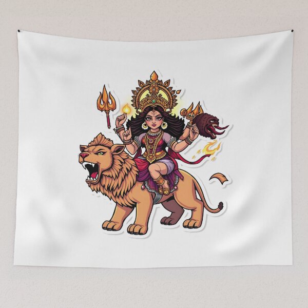 Item preview, Divine Durga Navratri Blessings   designed and sold by Teewave-Ashish.